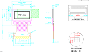 Module d'affichage OLED 0,49'' 64x32 S T7315 I2C 14 broches, écran à angle de vision complet pour l'électronique intelligente - Product Image 2