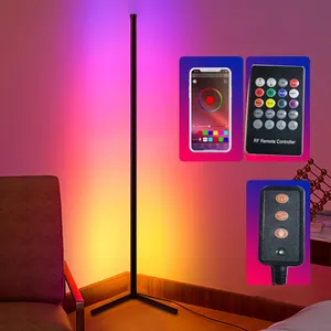 App Bediening Moderne 148Cm Afstandsbediening Led Vloerlamp Rgb Statief Hoek Vloerlamp Voor Woonkamer