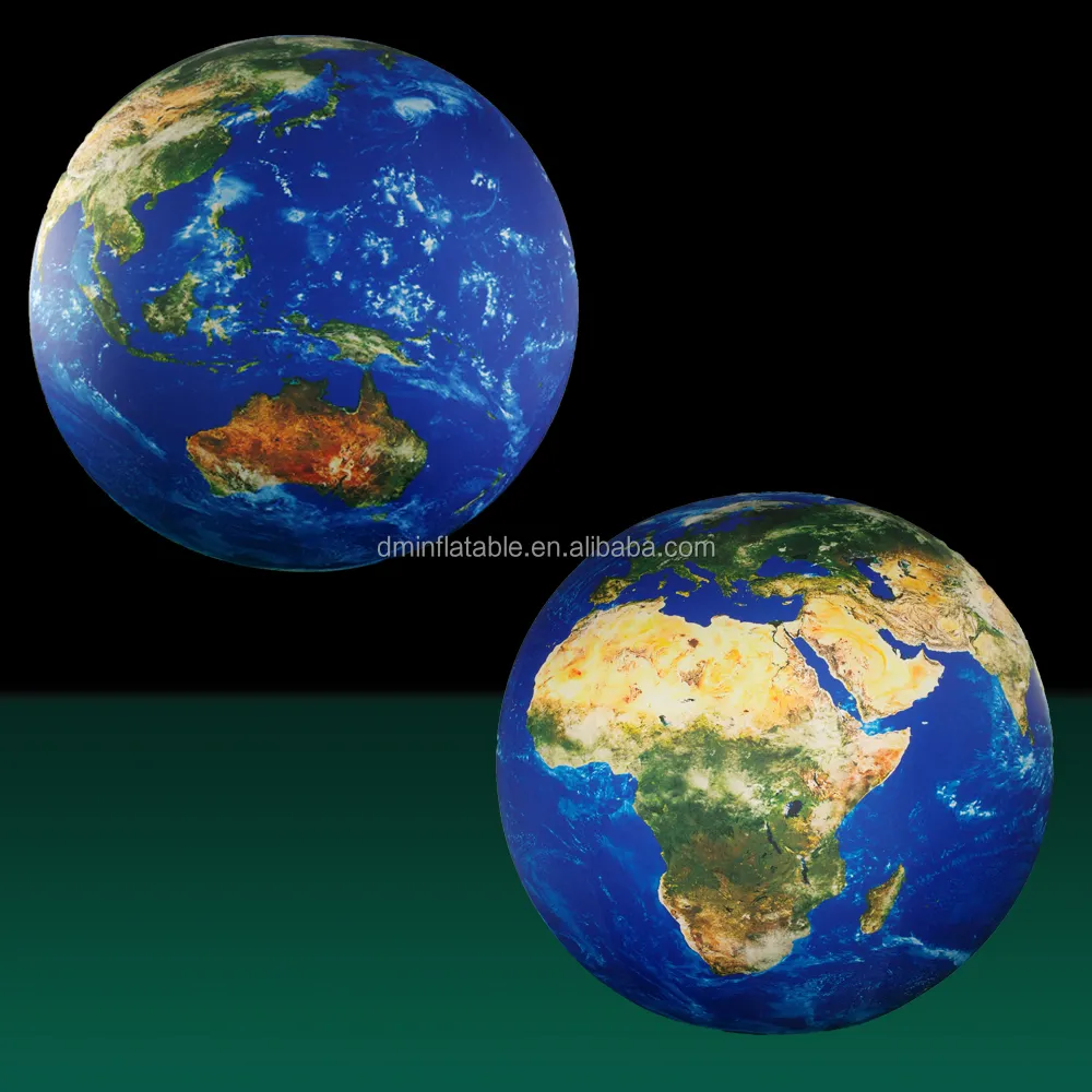 Inflatable Earth Planet With Logo inflatable Globe World Earth Ocean Map Ball Geography