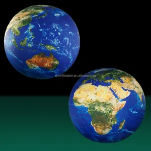 로고가있는 풍선 지구 행성 풍선 지구 세계 지구 대양지도 볼 지리