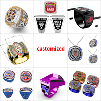 Bague de championnat de football personnalisée Basketball Baseball Softball Bagues de champions de haute qualité pour hommes