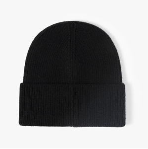 Gorro de lana resistente al desgaste para otoño e invierno, gorro de punto bordado simple y cálido, personalizable. - Product Image 4