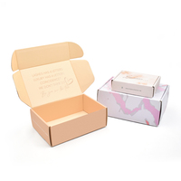 Boîtes d'expédition pour chaussures personnalisées avec logo imprimé, boîtes d'envoi gaufrées, emballage écologique réutilisable en gros