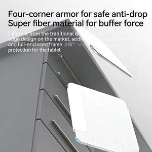 Coque en fibre de <span class=keywords><strong>verre</strong></span> composite polymère avec clip magnétique double face, protection ultra-fine, adaptée à l'iPad 10, vente en gros - Product Image 4