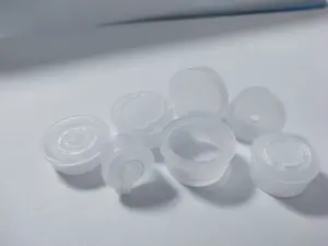 18mm 20mm 24mm 28mm kunden spezifisches Logo Clear Plastic Kosmetik paket Medizin flasche Push Pull Cap