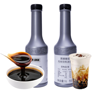 Jarabe de Azúcar Negra Saborizado al por Mayor de 1.2 kg para Té de Burbujas y Producción de Bebidas, Precio Directo de Fábrica - Product Image 1