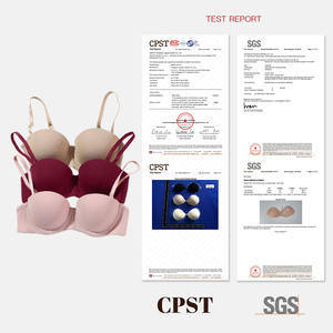 JOGOGO <span class=keywords><strong>Reggiseno</strong></span> Sexy da Donna Personalizzabile all'Ingrosso, con Ferretto, 2 Ganci, in Nylon Spandex, Mezza Coppa, per Signore - Product Image 4