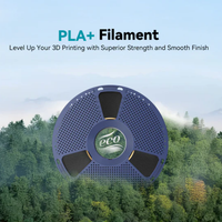 Filamen Printer 3D SUNLU PLA Plus 2.0 Profesional, Terbungkus Rapi, Tahan Benturan 10kJ/m² untuk Bambu Lab Creality Prusa