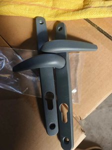 Iraq thị trường sang trọng im lặng cơ khí nhôm cửa phần cứng xử lý khóa phun màu đen khuôn cửa nội thất cửa xử lý khóa Bộ - Product Image 5