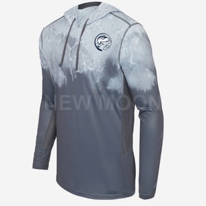 Hoodie de pêche personnalisé avec logo imprimé intégral, manches longues, en polyester, avec masque intégré - Product Image 4