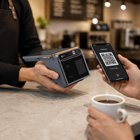 Terminal de point de vente mobile tout-en-un 8 pouces, système de point de vente portable Android OS, machine PDA NFC, imprimante thermique 80 mm, BT WiFi