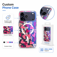 Étui de téléphone transparent magnétique personnalisable OEM ODM en TPU+PC pour 18 Pro Max avec clavier et cadre d'appareil photo