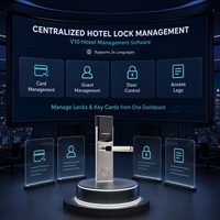 Système de serrure de porte d'hôtel RFID avec logiciel de gestion d'hôtel gratuit, idéal pour appartements, bureaux et chambres d'hôtes
