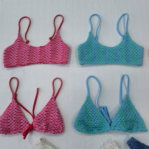 Set <span class=keywords><strong>Bikini</strong></span> da Bagno con Micro Reggiseno <span class=keywords><strong>di</strong></span> Design ODM su Misura in Lussuoso Tessuto a Maglia e Laccetti Produttore ODM - Product Image 2