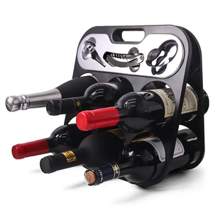 Latrou ชั้นวางไวน์พลาสติกพร้อมที่เปิดขวดที่ตัดอลูมิเนียมฟอยล์ - Product Image 1