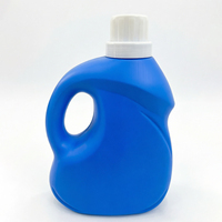 Bouteilles vides en plastique HDPE bleu JiSheng 2L 2.5L pour savon liquide et détergent, avec bouchon à vis et fermeture hermétique