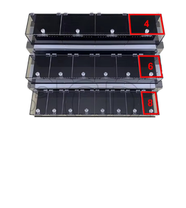 Gabbia di Lusso Quadrata Personalizzata a 3 Strati in Acrilico ABS per Allevamento di Serpenti, Gechi e Lucertole, Teca da Esposizione per Rettili e Anfibi per Uso Esterno - Product Image 1