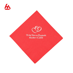 Desechables aire puso servilletas logotipo impreso de papel de color servilletas de papel - Product Image 6