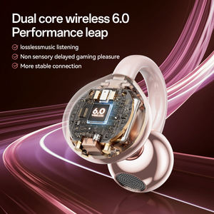 หูฟังแบบหนีบหูสำหรับผู้หญิง M106 กันน้ำและกันฝุ่นระดับ IPX7 หูฟังไร้สายแบบทรูไวร์เลส พร้อมไฟ LED และสายคล้องคอ - Product Image 6