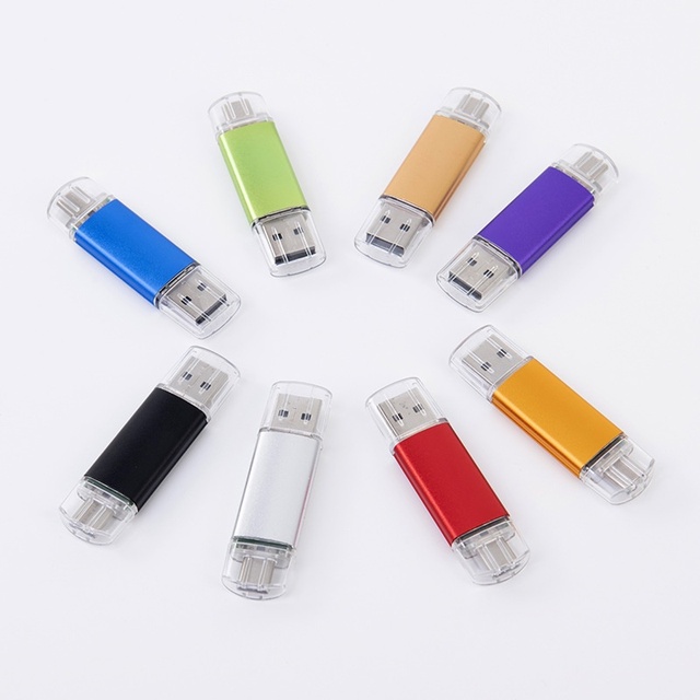 Factory Sale USB 3.0 Flash Pendrive Dual Port 2 in 1 OTG 8GB 16GB 32GB 64 GB USB Flash Drives