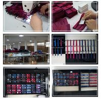 Ensemble d'accessoires de cravate tissée de luxe, directement de l'usine, boîte cadeau personnalisée avec logo