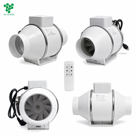 Ventilateur extracteur d'air puissant pour serre et usage domestique, 4-8 pouces, ventilateur de gaine en ligne avec roulement, fourni par la Chine