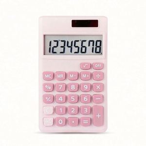 Calculadora Científica Rosa Personalizada, Calculadora Digital Solar de Escritorio de Plástico para la Escuela, Oficina y Negocios - Product Image 1