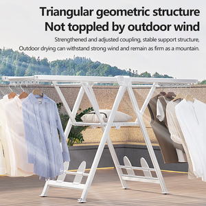 <span class=keywords><strong>Séchoir</strong></span> <span class=keywords><strong>à</strong></span> <span class=keywords><strong>linge</strong></span> pliable avec <span class=keywords><strong>roulettes</strong></span>, <span class=keywords><strong>séchoir</strong></span> <span class=keywords><strong>à</strong></span> vêtements robuste en métal, <span class=keywords><strong>séchoir</strong></span> <span class=keywords><strong>à</strong></span> <span class=keywords><strong>linge</strong></span> autoportant extra-épais - Product Image 6