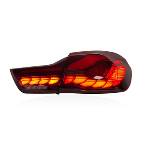 Luz Trasera LED AURON Transparente Retrofit Serie 4 M4 F32/F33/F36/F82/F83, Diseño Escama de Dragón, 12V 36W Rojo/Amarillo 6000K Universal - Product Image 5