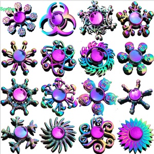 Mới Hai Lớp Ngón Tay Hợp Kim Kẽm Đầy Màu Sắc Tay <span class=keywords><strong>Spinner</strong></span> Kim Loại Tay <span class=keywords><strong>Fidget</strong></span> <span class=keywords><strong>Spinner</strong></span> Đồ Chơi - Product Image 5