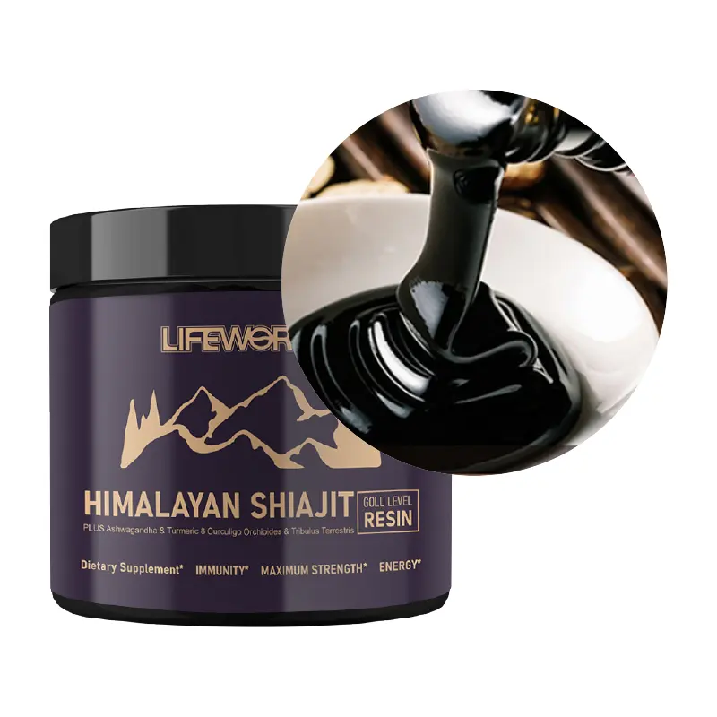 Lifeworth Pure Natural Himalayan Shilajit Extract Fulvic Acid Liquid 50g Shilajit Resin
