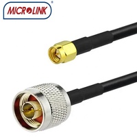 Assemblage de câble RF coaxial RG58 SMA mâle à N mâle pour extension d'antenne WiFi