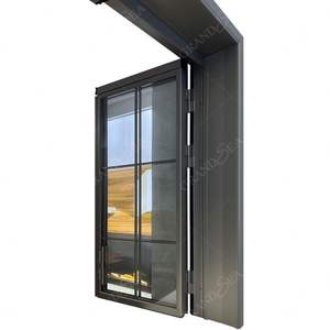 Portes pliantes à double ouverture en alliage <span class=keywords><strong>d</strong></span>'aluminium modernes, étanches, sans glissière orbitale, vente chaude - Product Image 1