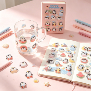 Fabricant d'autocollants acryliques personnalisés haute brillance, patchs acryliques holographiques en époxy, autocollants personnalisés pour ordinateur portable avec logo, dessins animés et anime - Product Image 1