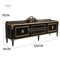 Nouveau design de meubles de canapé classique français rétro: combinaison de canapé de salon