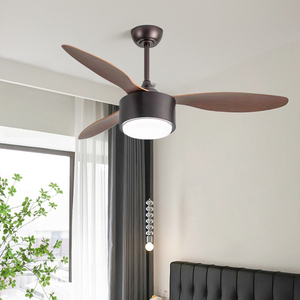 Ventilateur de plafond LED moderne avec télécommande, 6 vitesses, moteur DC, lumière LED brillante pour chambre et salon - Product Image 4