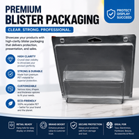 Emballage en blister transparent en PET 100% imprimé UV personnalisé pour étuis de téléphone