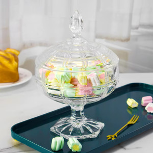 Set di Barattoli <span class=keywords><strong>in</strong></span> <span class=keywords><strong>Vetro</strong></span> Trasparente di Lusso <span class=keywords><strong>con</strong></span> <span class=keywords><strong>Coperchio</strong></span> - Design Multi-Motivo per Regali, Decorazioni e Conservazione - Product Image 2