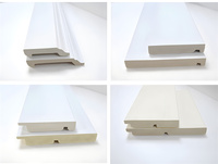 Plinthe de sol décorative de couleur blanche moderne Plinthe Moulure Étanche Installation facile Hôtels Plastique Polystyrène