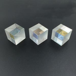 Prisma Cubo Divisor de Feixe Óptico Personalizado de Fábrica em Vidro Óptico BK7/K9 1-500mm <span class=keywords><strong>50</strong></span>/<span class=keywords><strong>50</strong></span> 60/40 70/30 80/20 com Revestimento AR e Bisel Protetor 90% - Product Image 2