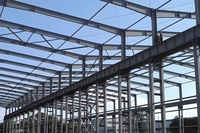 Estructura de Acero Prefabricada Ligera para Edificios, Panel Sándwich, Fabricación de Vigas de Acero Estructural para Talleres, Soldadura y Corte