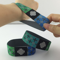 Pulsera NFC de Tela Elástica de 13.56MHz con Diseño Personalizado, Pulsera NFC Elástica para Eventos Promocionales