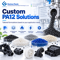 Granulés de Nylon 12 PA12 UL94 V0, ignifuges, sans halogène, polyamide modifié, matériau de moulage par injection, qualité médicale