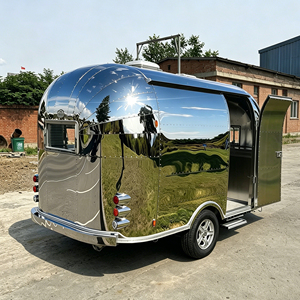 Remolque de Comida Rápida de Acero Inoxidable de Alta Calidad, Remolque de Catering, Camioneta de Comida <span class=keywords><strong>con</strong></span> Encimera, Aprobado por la CE, para Hot Dogs y Dulces - Product Image 3
