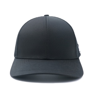 Gorra Trucker Negra Personalizada de 6 Paneles para Adultos, Algodón y Poliéster, Logotipo Bordado en 3D, Diseño con Imagen Elegante, para Deportes al Aire Libre y Ciclismo - Product Image 1