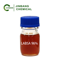 LABSA 96% Acide Linéaire Alkylbenzène Sulfonique (CAS 27176-87-0) - Liquide Brun Marque JinBang pour Détergent, Soins Capillaires, Cosmétiques (Matière Première)