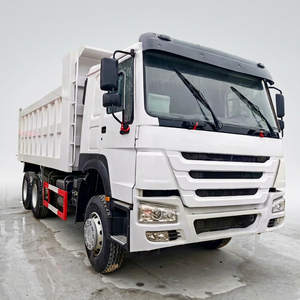 Camión volquete HOWO 380 de segunda mano en buen estado, utilizado como camión volquete de servicio pesado para transportar arena, grava, mineral y tierra. - Product Image 1