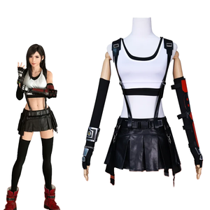 ชุดคอสเพลย์ทีฟา แรงบันดาลใจจาก <span class=keywords><strong>Final</strong></span> <span class=keywords><strong>Fantasy</strong></span> Remake ชุดอนิเมะเกมส์ พร้อมกางเกงขาสั้นและเดรส ทำจากวัสดุโพลีเอสเตอร์ สำหรับผู้ใหญ่ - Product Image 1