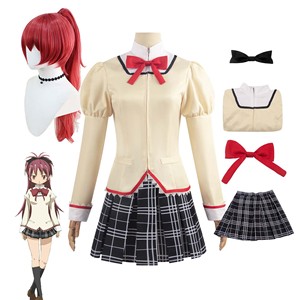 Animine Kaname Madoka Akemi <span class=keywords><strong>Homura</strong></span>คอสเพลย์เครื่องแต่งกายชุดนักเรียนวิกผมACFG-004 - Product Image 4