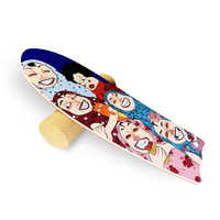 Planche à roulettes de surf en bois d'érable sculpté de qualité supérieure, fabriquée directement par le fabricant